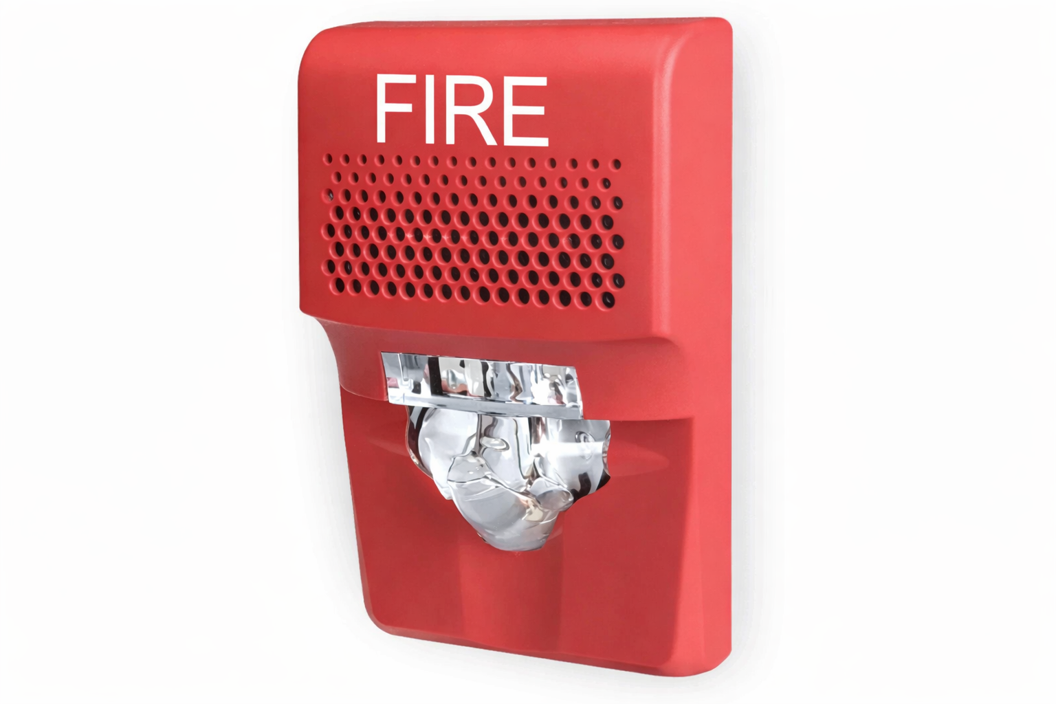 Compact Wall Horn/Strobe 15-75CD Red Fire Alarm vista 1